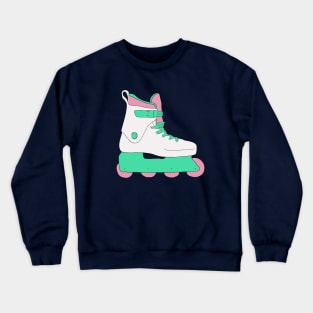 Roller Skate Roller Blade 90s Aesthetic Nostalgia Minimalist Crewneck Sweatshirt